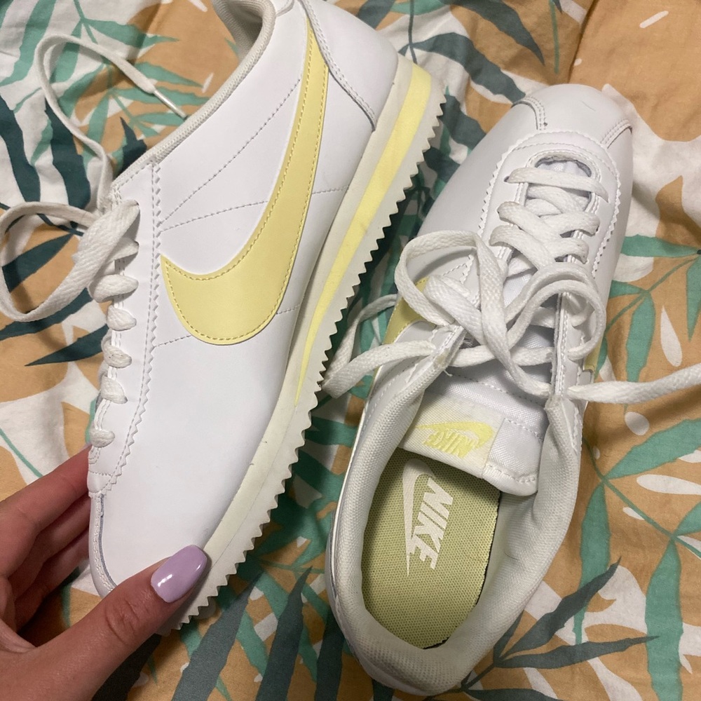 Yellow Nike Cortez